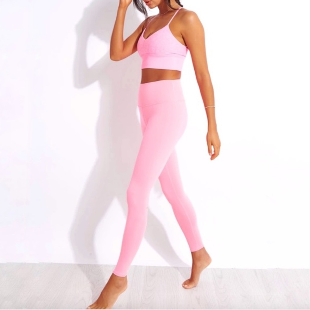 Alo macaron pink airbrush leggings
